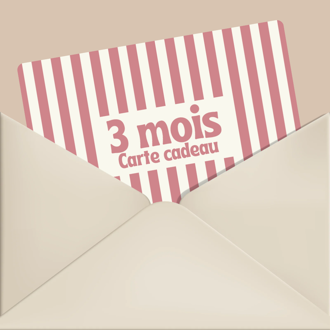 Carte cadeau 3 mois