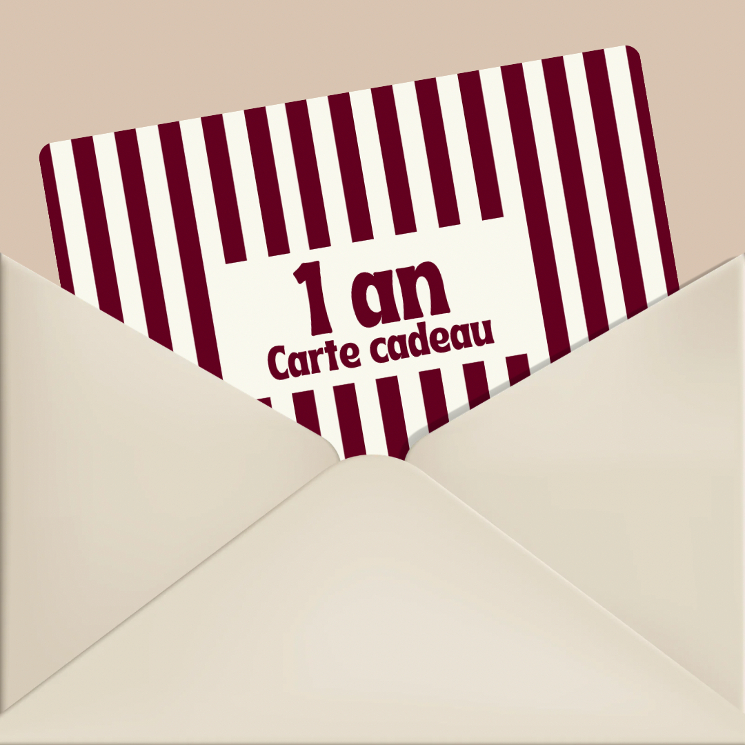 Carte cadeau 1 an