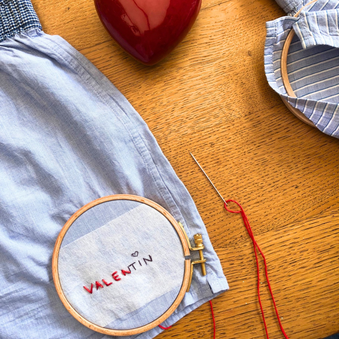 kit broderie pyjama