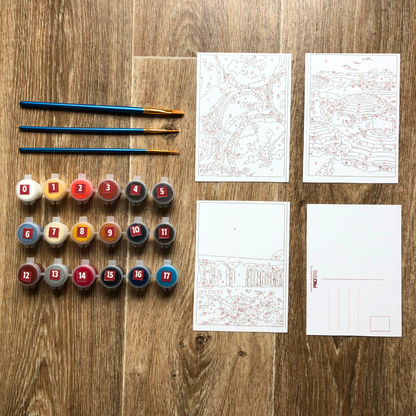 Box d'Août : Carte postale peinture numéro