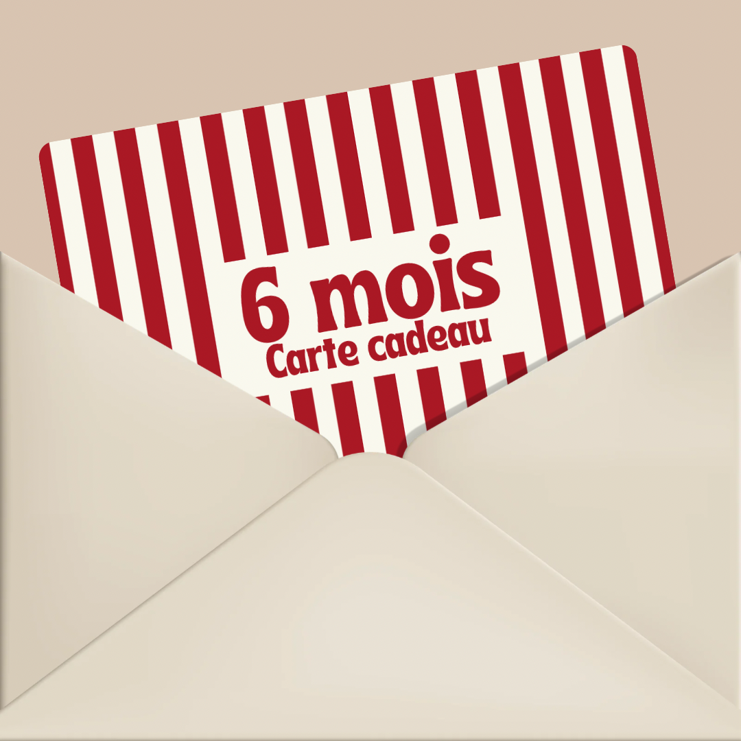 Carte cadeau 6 mois