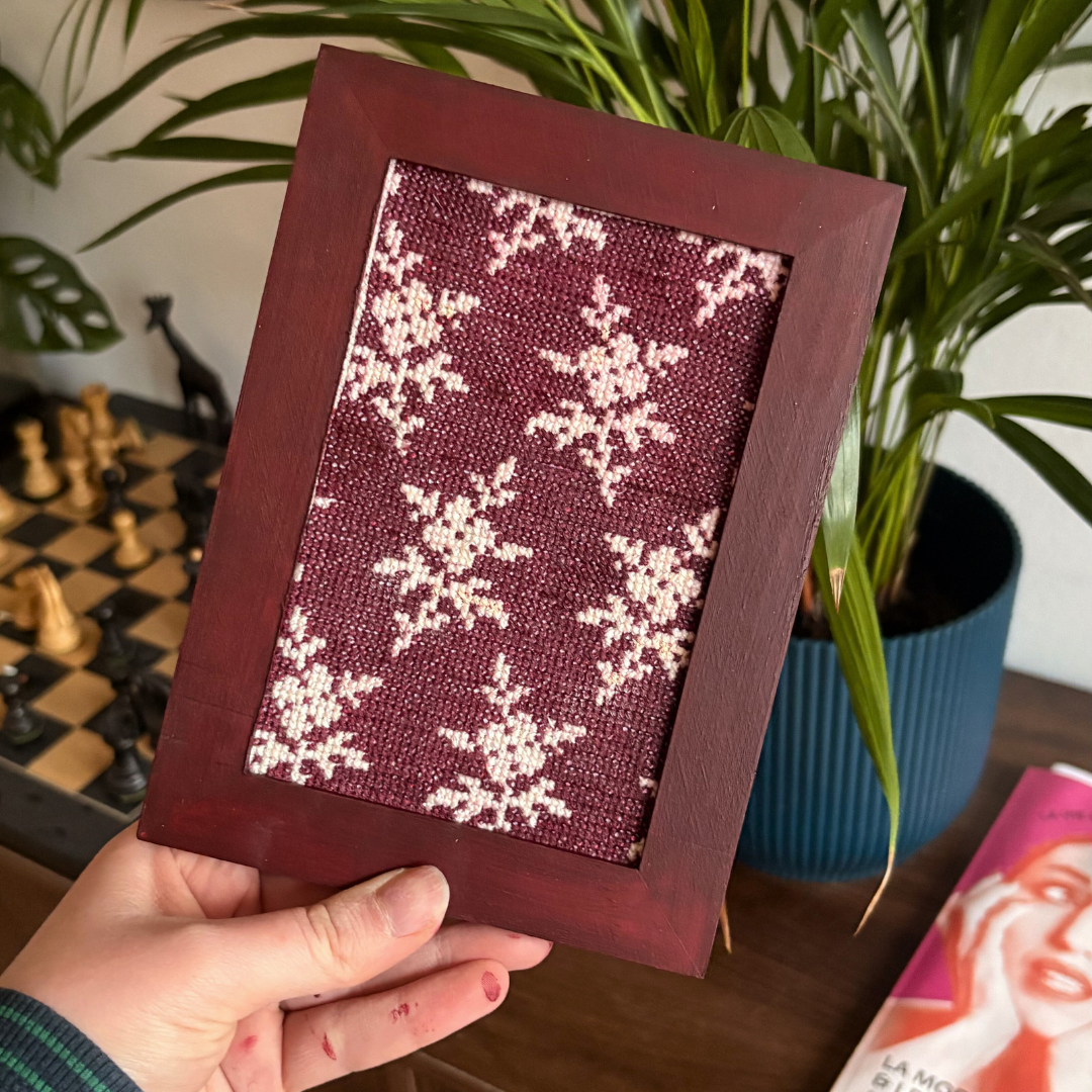 Box février point de croix - kit DIY broderie