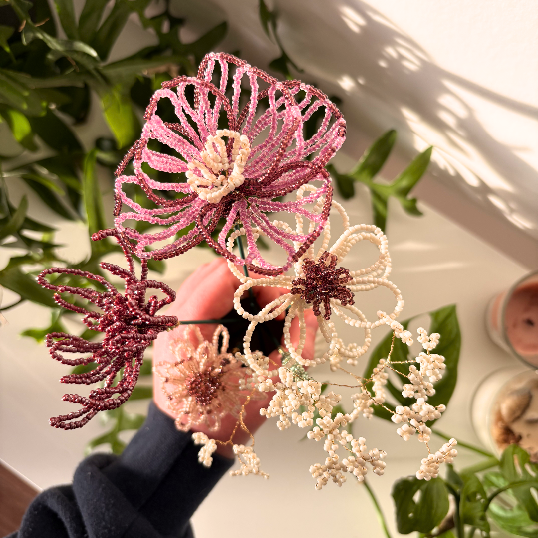 Atelier Bouquet de fleurs en perles 🌷