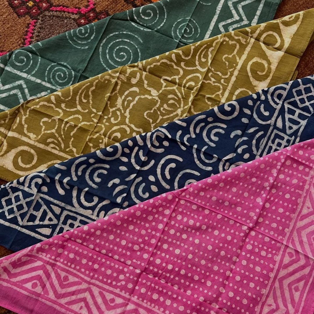 Atelier peinture sur foulard en soie