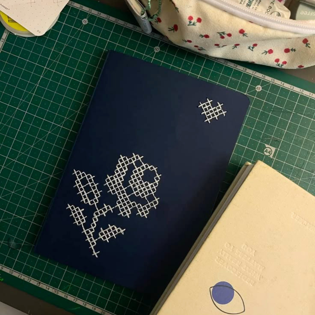 Atelier point de croix carnet 🌱