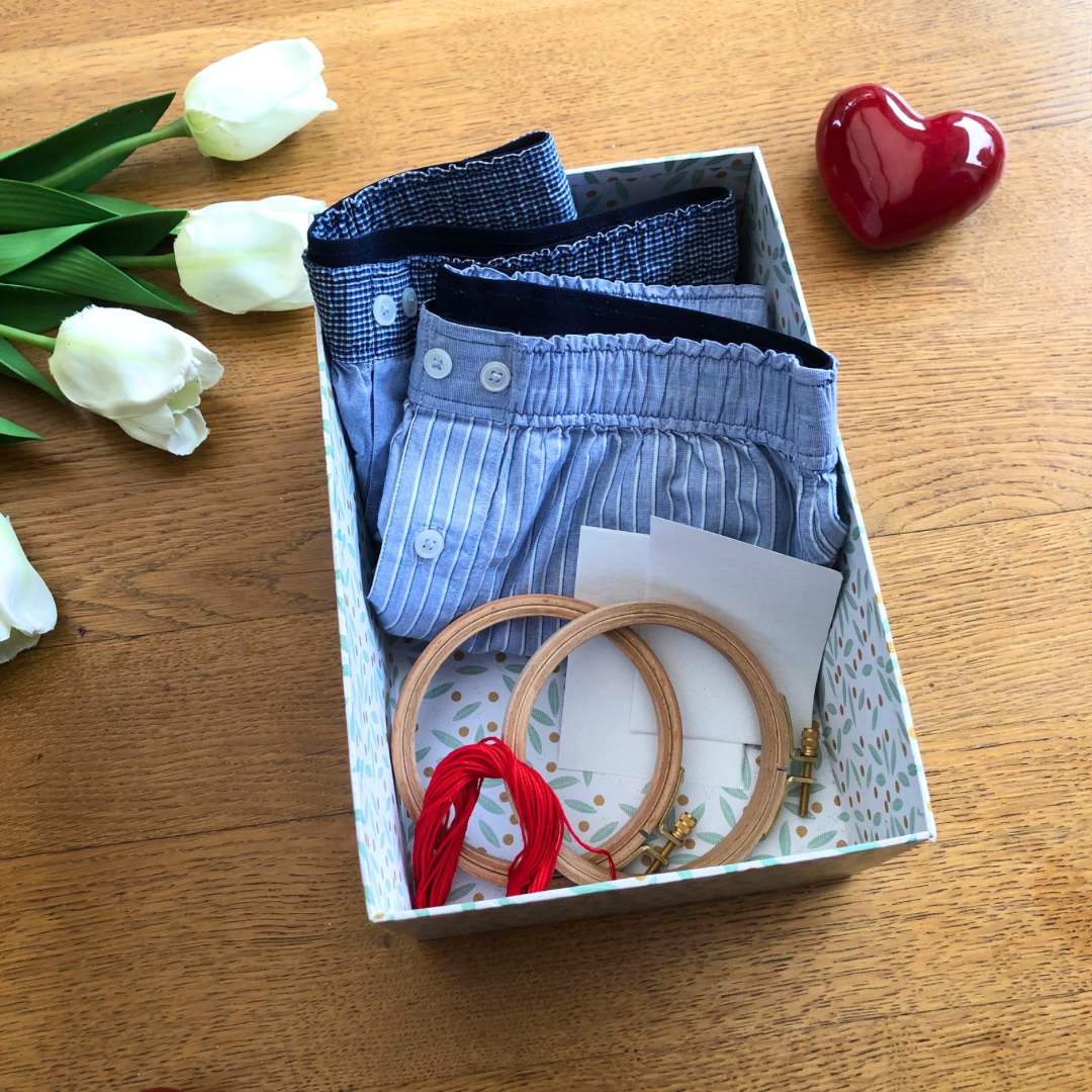kit broderie short pyjama