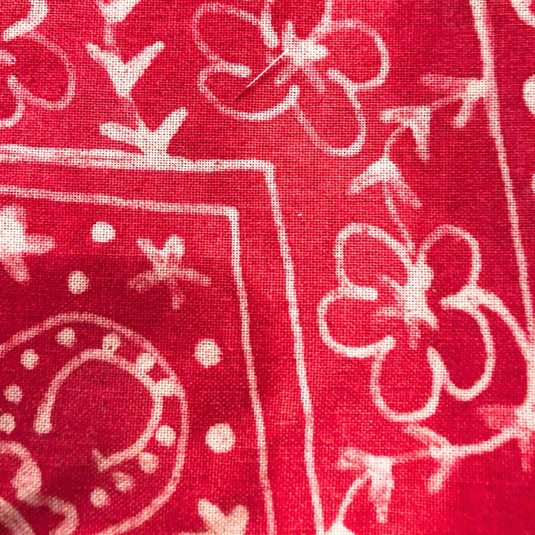 kit foulard en soie rouge